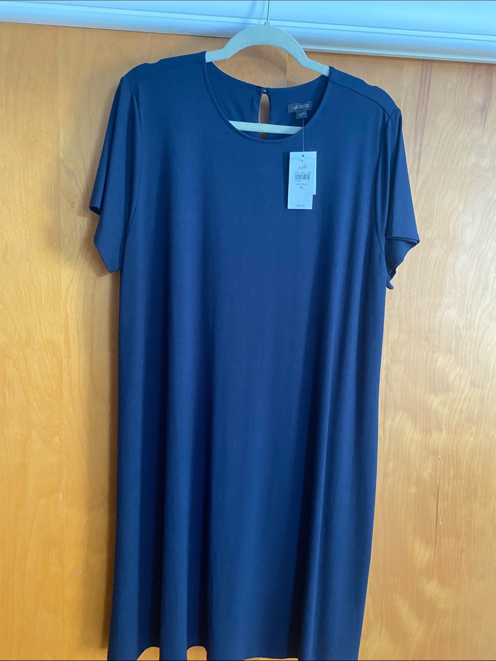 J. Jill Navy Blue Crew Neck Knit Tunic